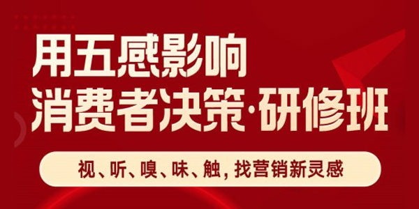 庞隽 用五感影响消费者决策研修班 营销灵感消费心理研究课程资源封面